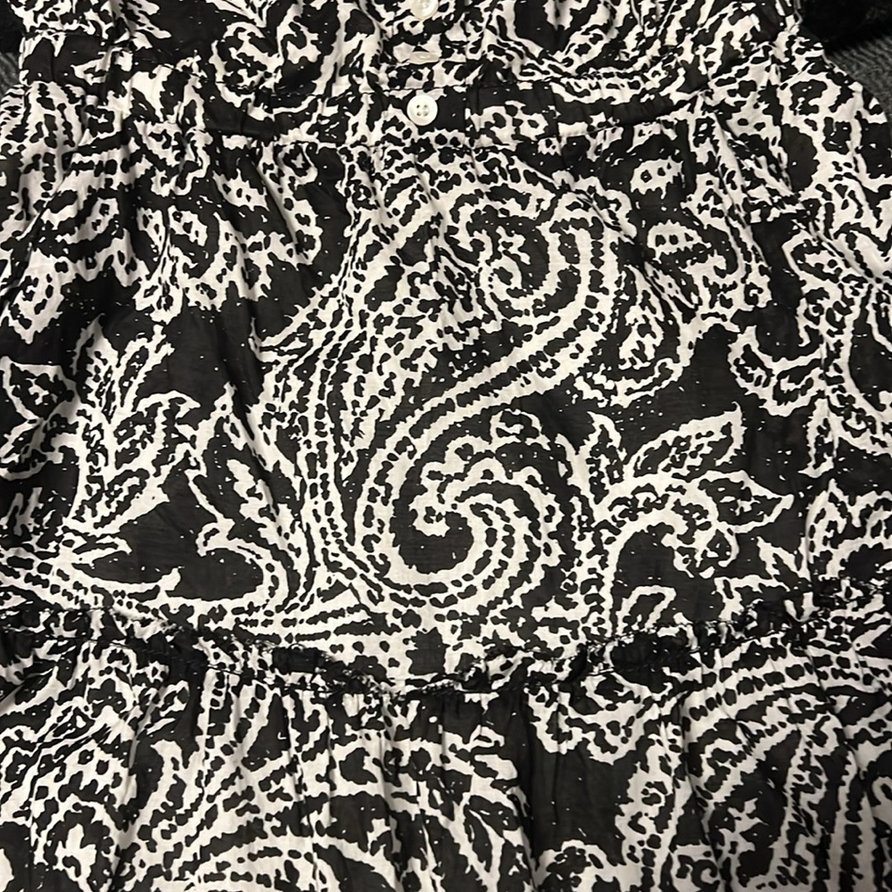 American Eagle Outfitters Black & White Strapless Dress size 0 - Picture 4 of 14